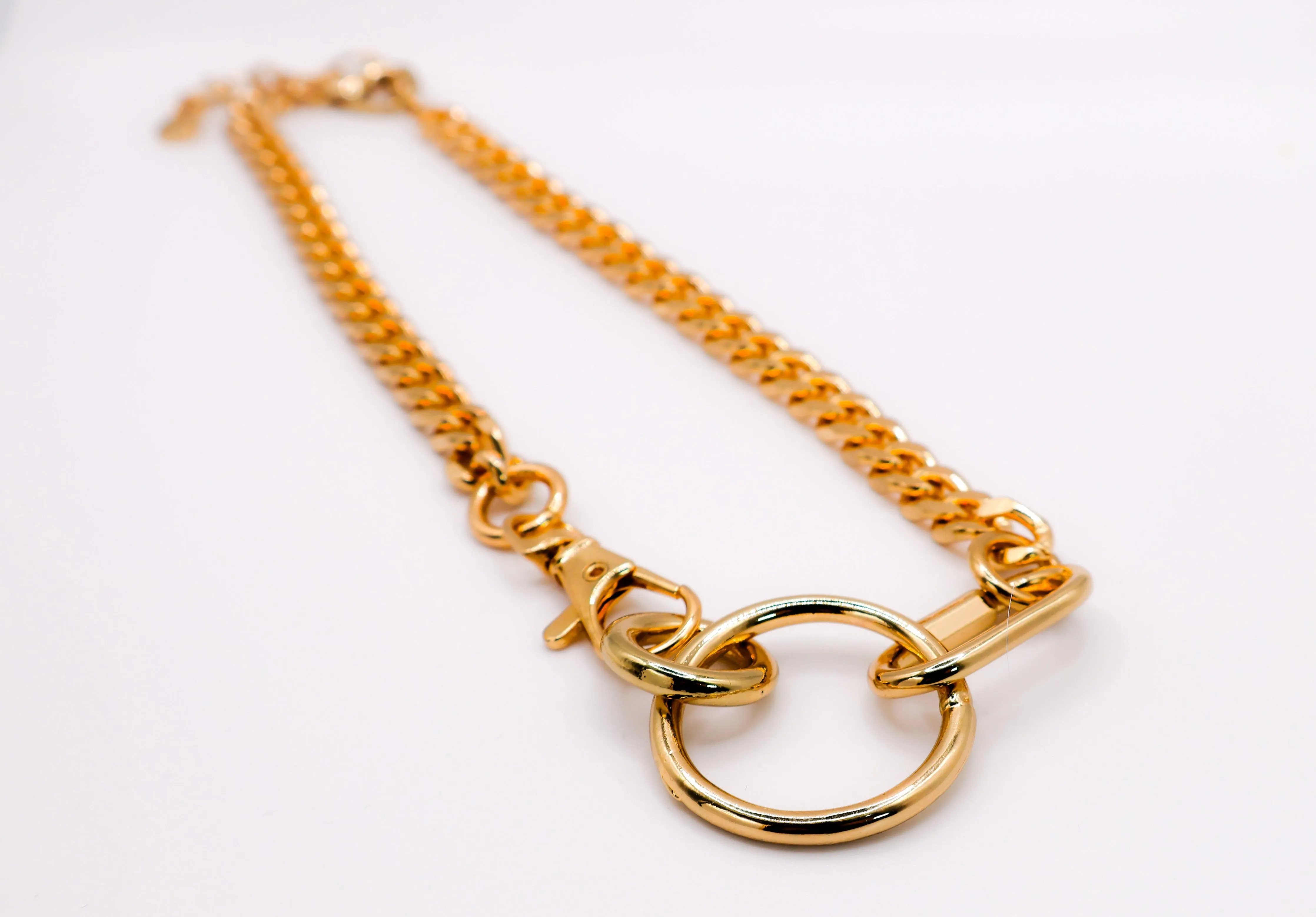 Golden Chain Cascade Necklace