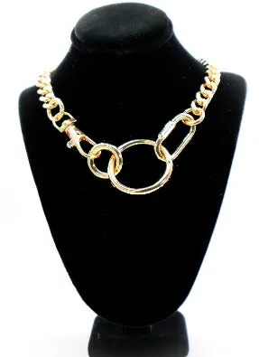 Golden Chain Cascade Necklace