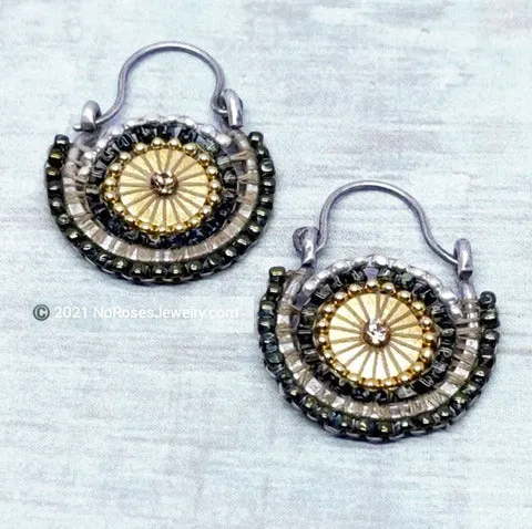 Golden Dama Hoop Earrings