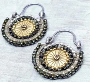 Golden Dama Hoop Earrings