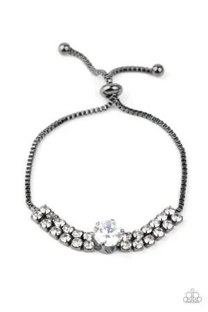 Gorgeously Glitzy Black (Gunmetal) Bracelet
