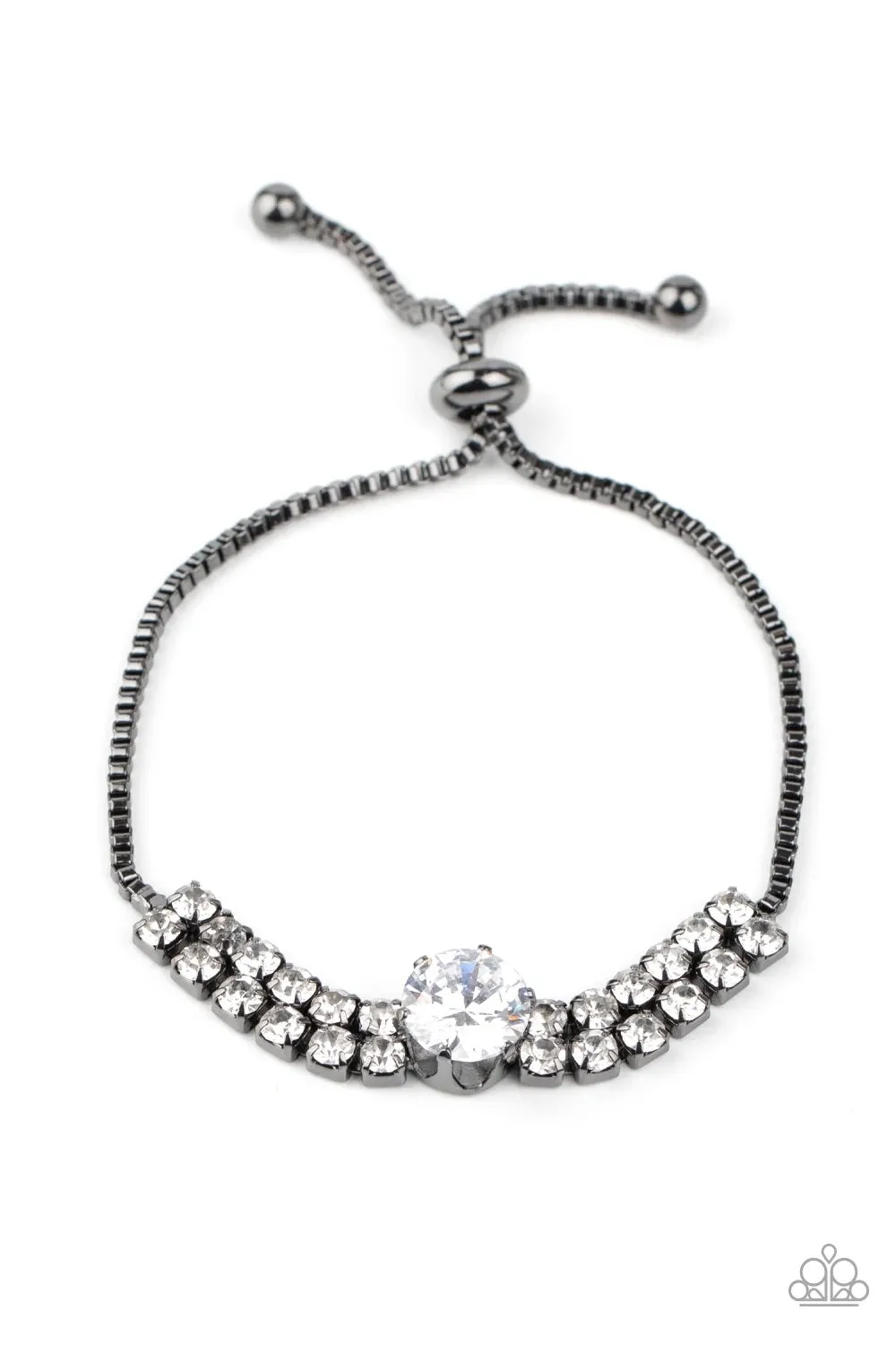 Gorgeously Glitzy Black (Gunmetal) Bracelet