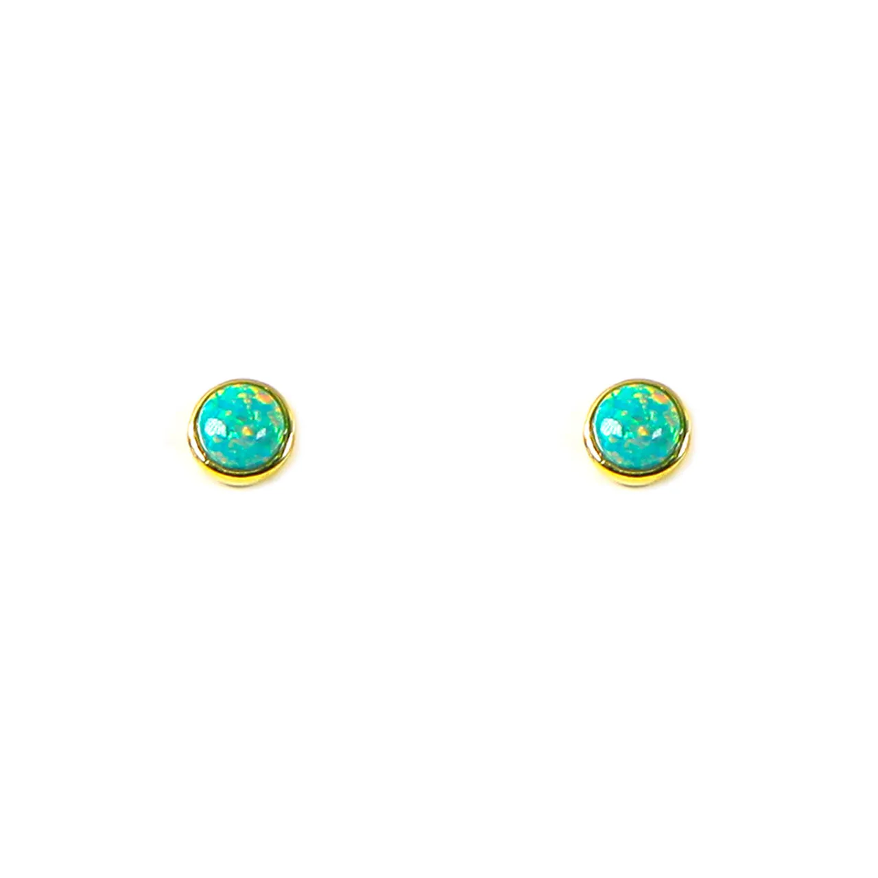 Green Opal Earrings