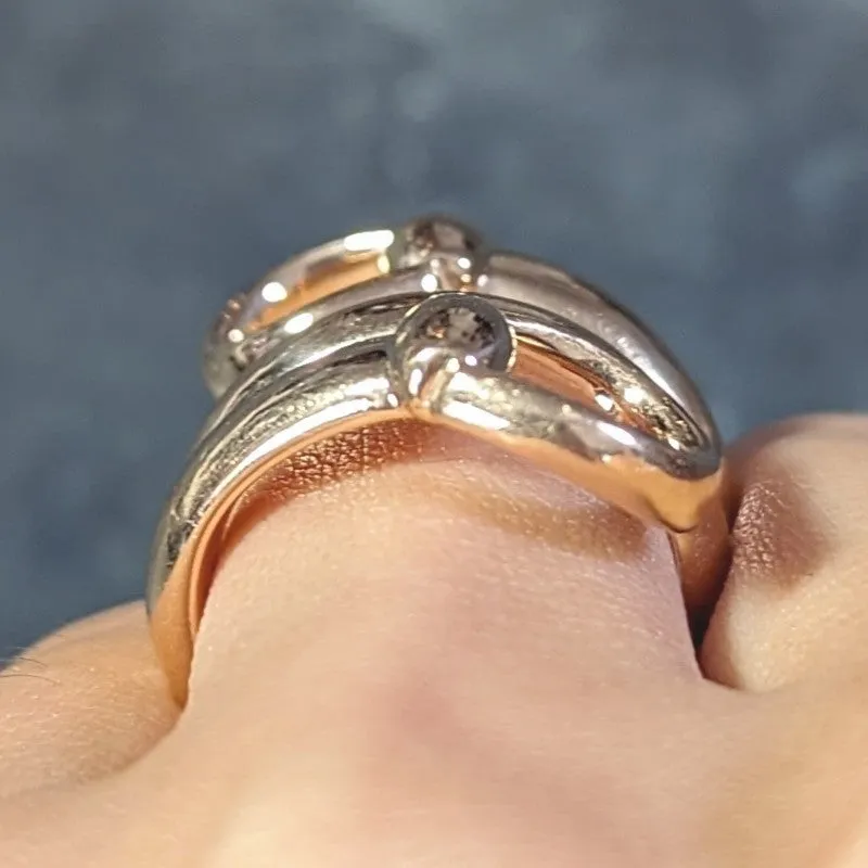 Gucci Contemporary 18 Karat Rose Gold Horsebit Wrap Ring