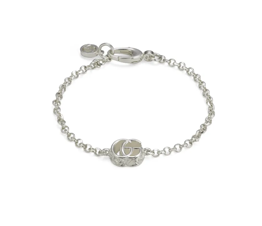 Gucci Silver Marmont GG Bracelet 7"