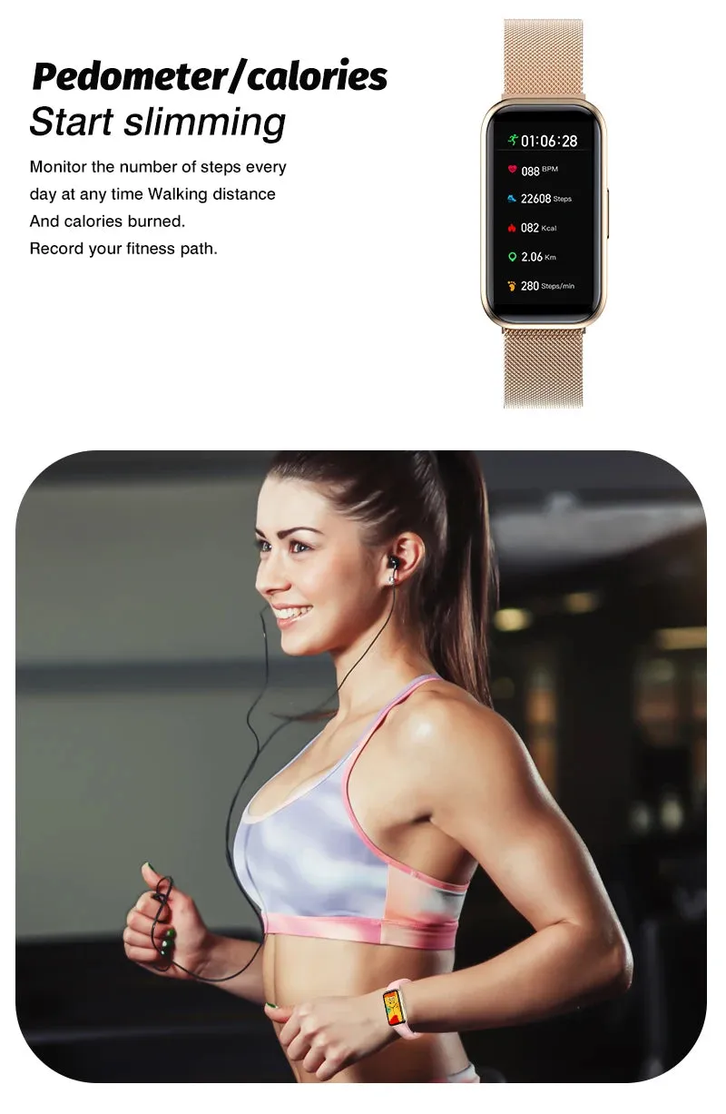 H98 1.47" LCD Smart Fitness Silicone Band