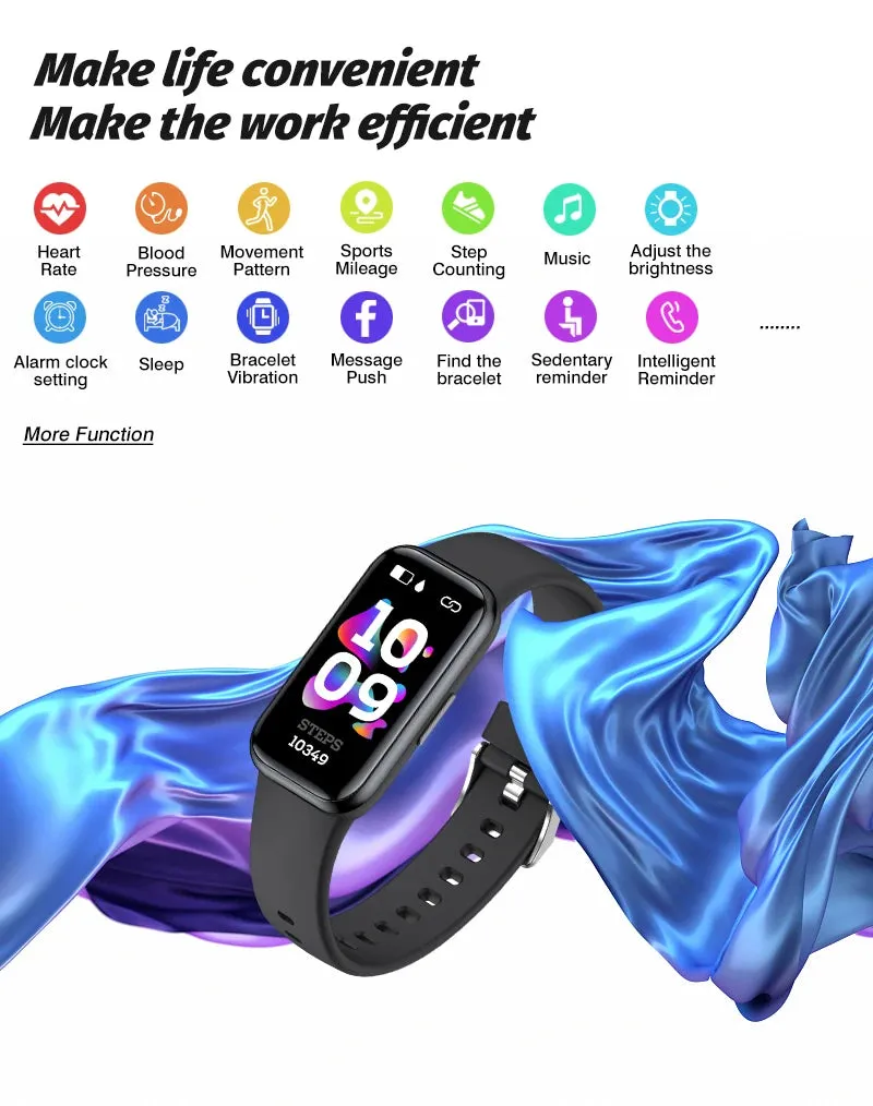 H98 1.47" LCD Smart Fitness Silicone Band