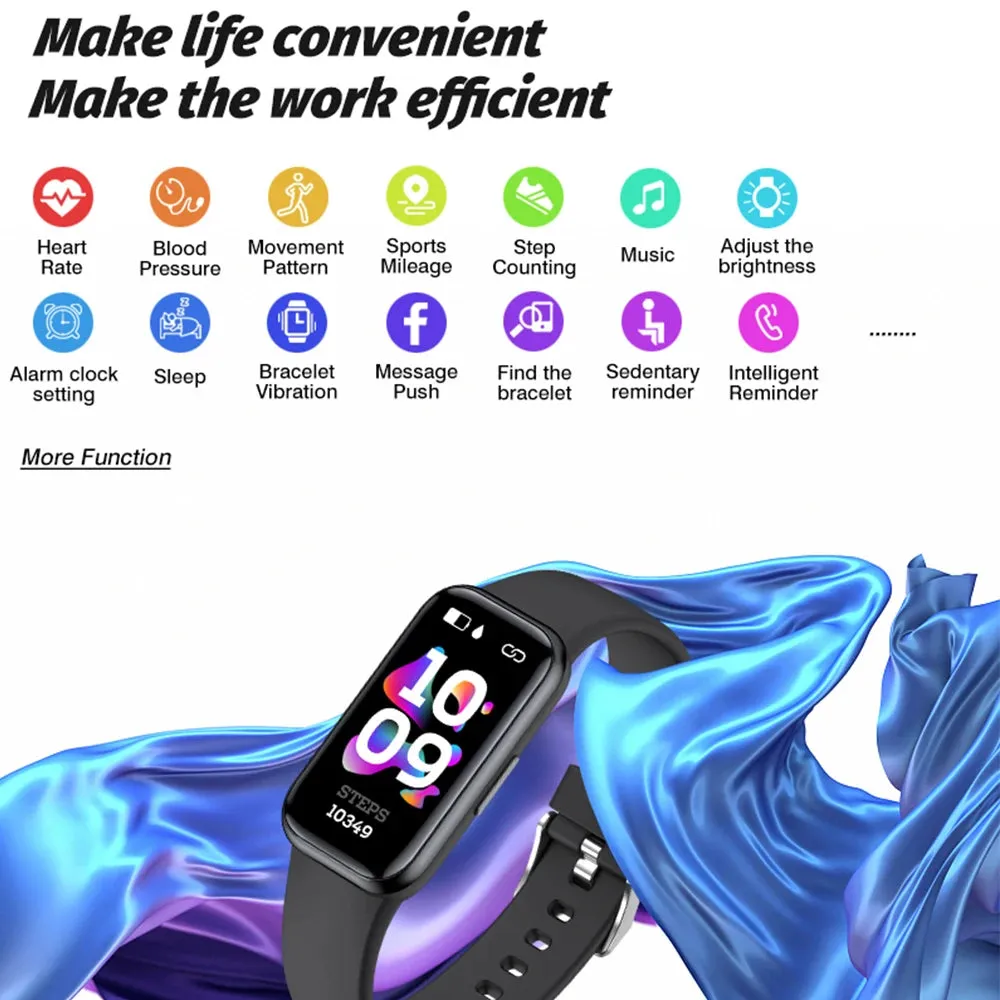 H98 1.47" LCD Smart Fitness Silicone Band