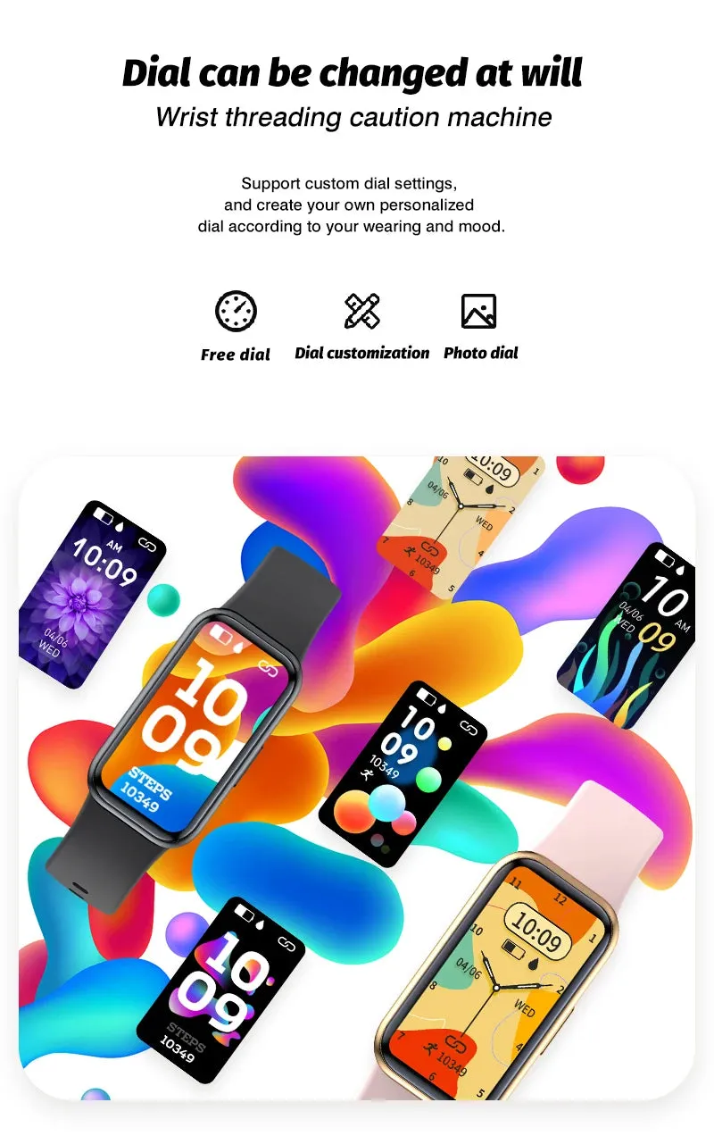 H98 1.47" LCD Smart Fitness Silicone Band