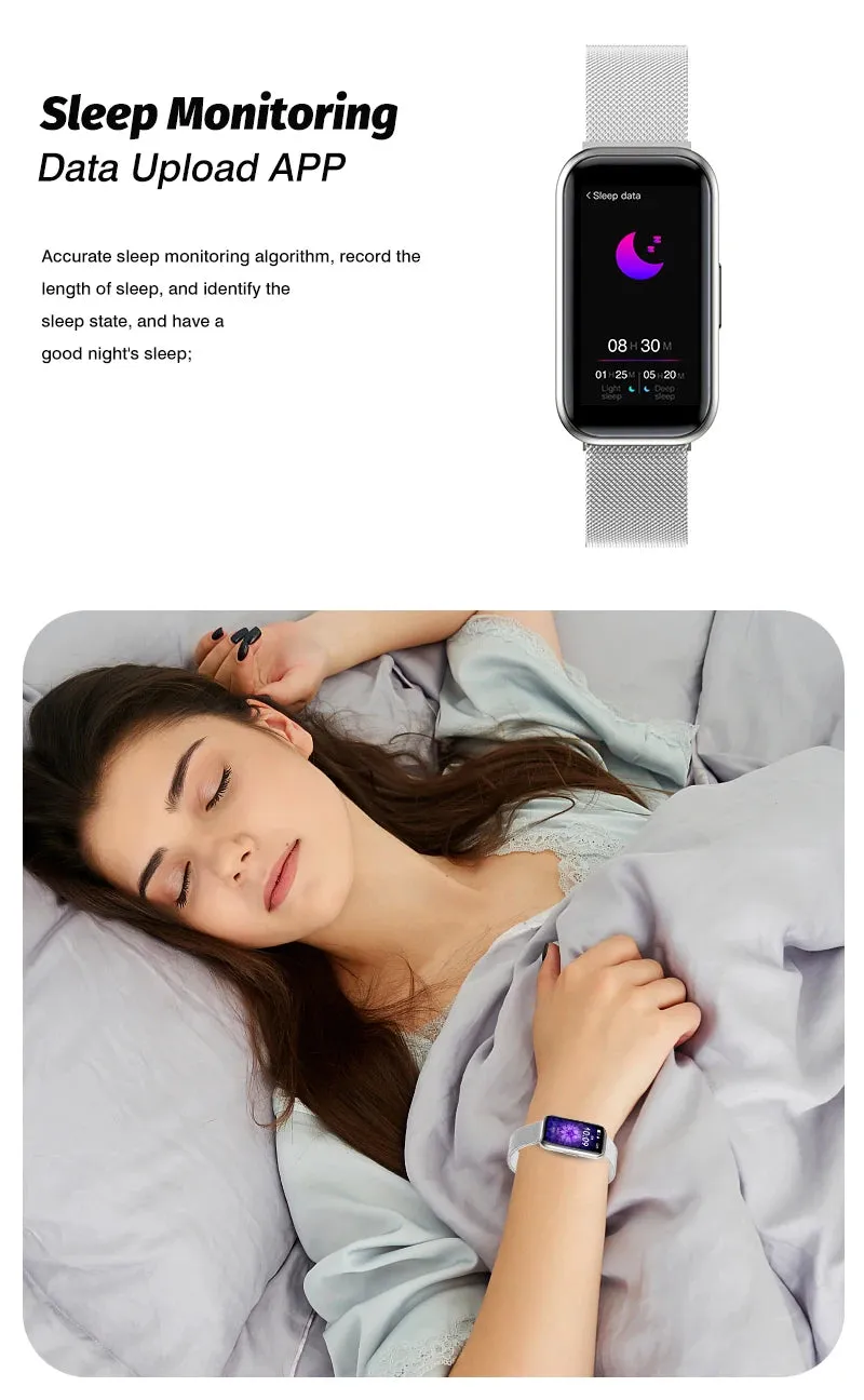 H98 1.47" LCD Smart Fitness Silicone Band