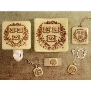 Harvard University "Veritas Seal" Giftware - Ivory Glass