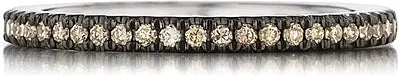 Henri Daussi Brown Diamond Pave Band