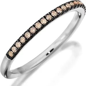 Henri Daussi Brown Diamond Pave Band