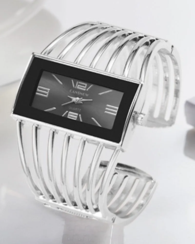 Hollow Fashionable Bangle Quartz Watch