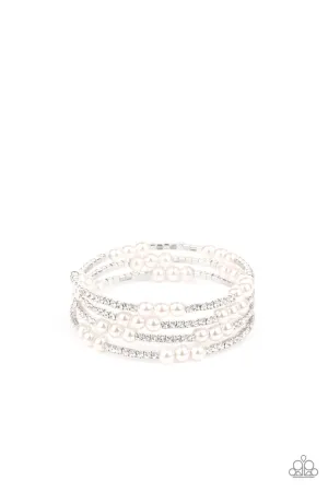 Hollywood Hospitality White Paparazzi Bracelet