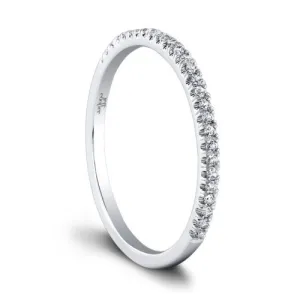 Jeff Cooper 'Tracie' Prong Set Diamond Wedding Band