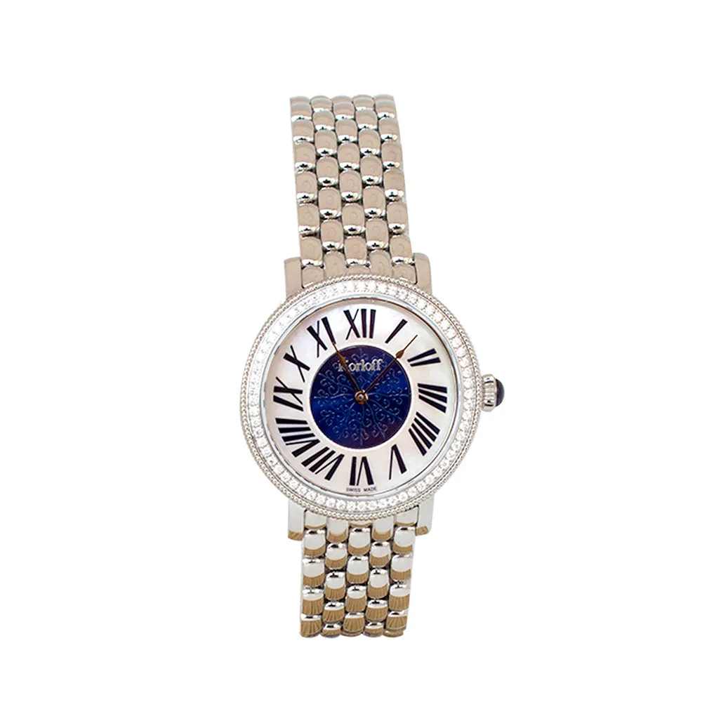 Korloff Ladies Watch Full Stainless Steel Case And Bracelet