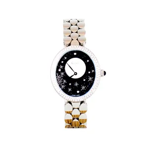 Korloff Stainless Steel Watch With Mother Of Pearl Dial