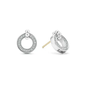 LAGOS Caviar Spark Diamond Circle Stud Earrings