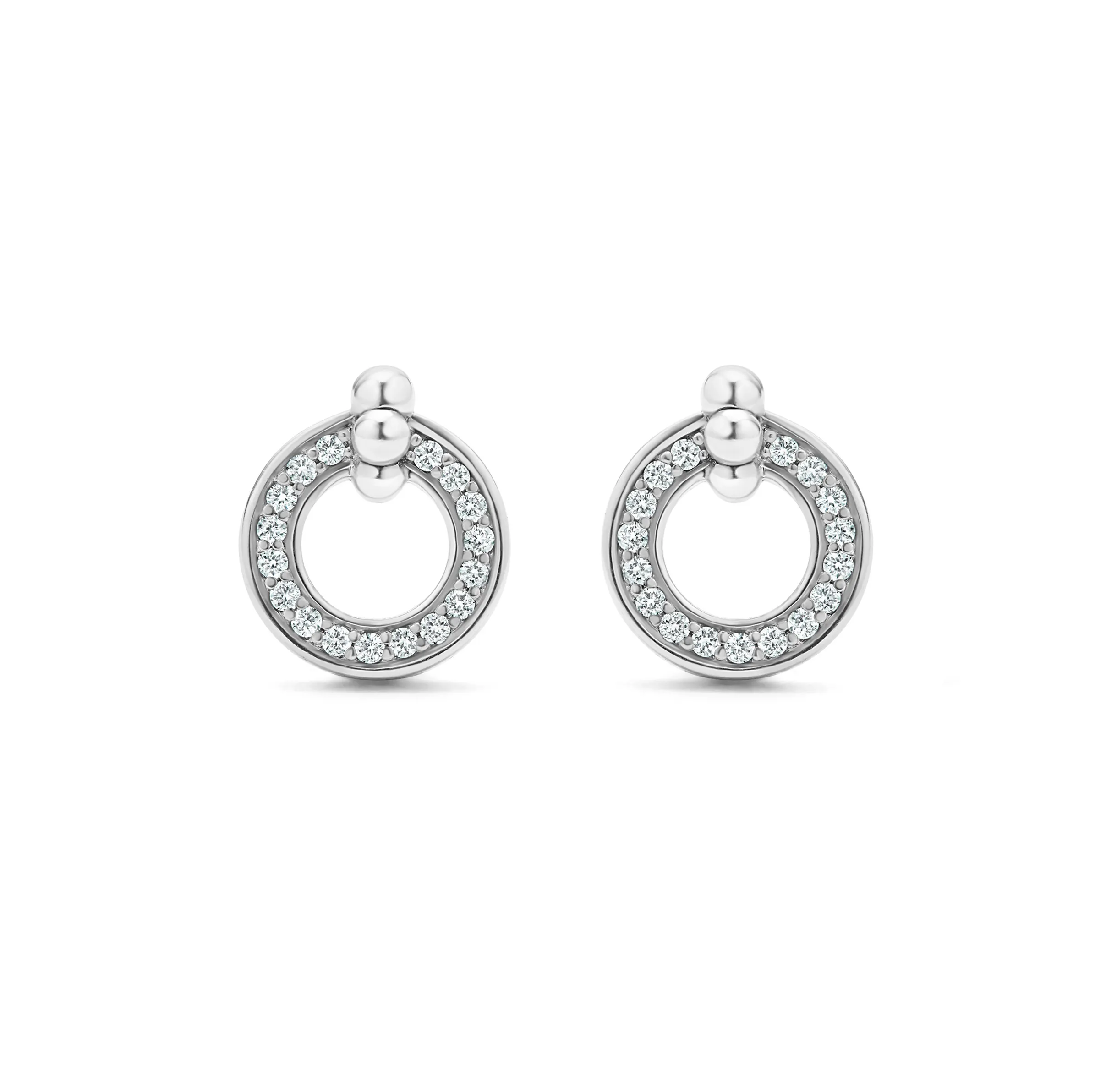 LAGOS Caviar Spark Diamond Circle Stud Earrings