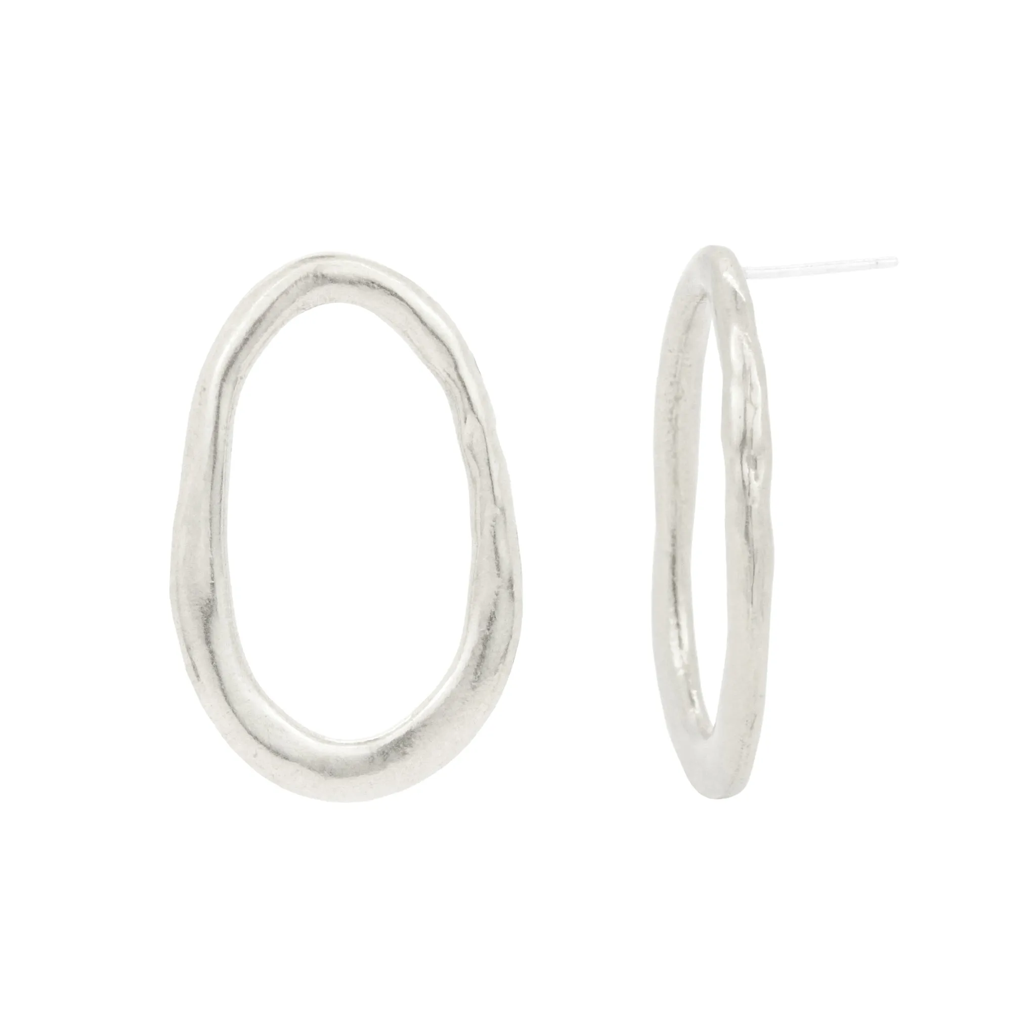 Lake Earrings | Silver