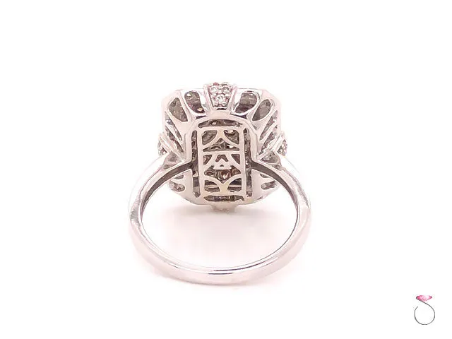 Le Vian Chocolate & White Diamond Vintage Frame Halo Ring