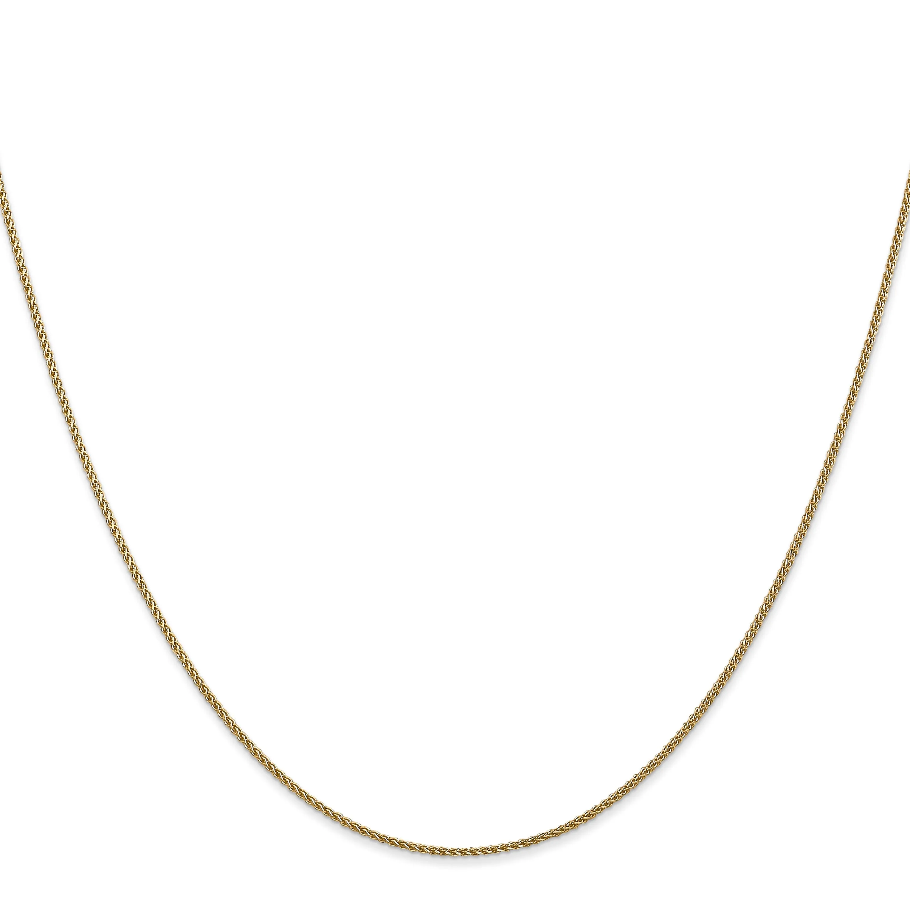 Leslie 14k Yellow Gold 1m Solid D.C Spiga Chain