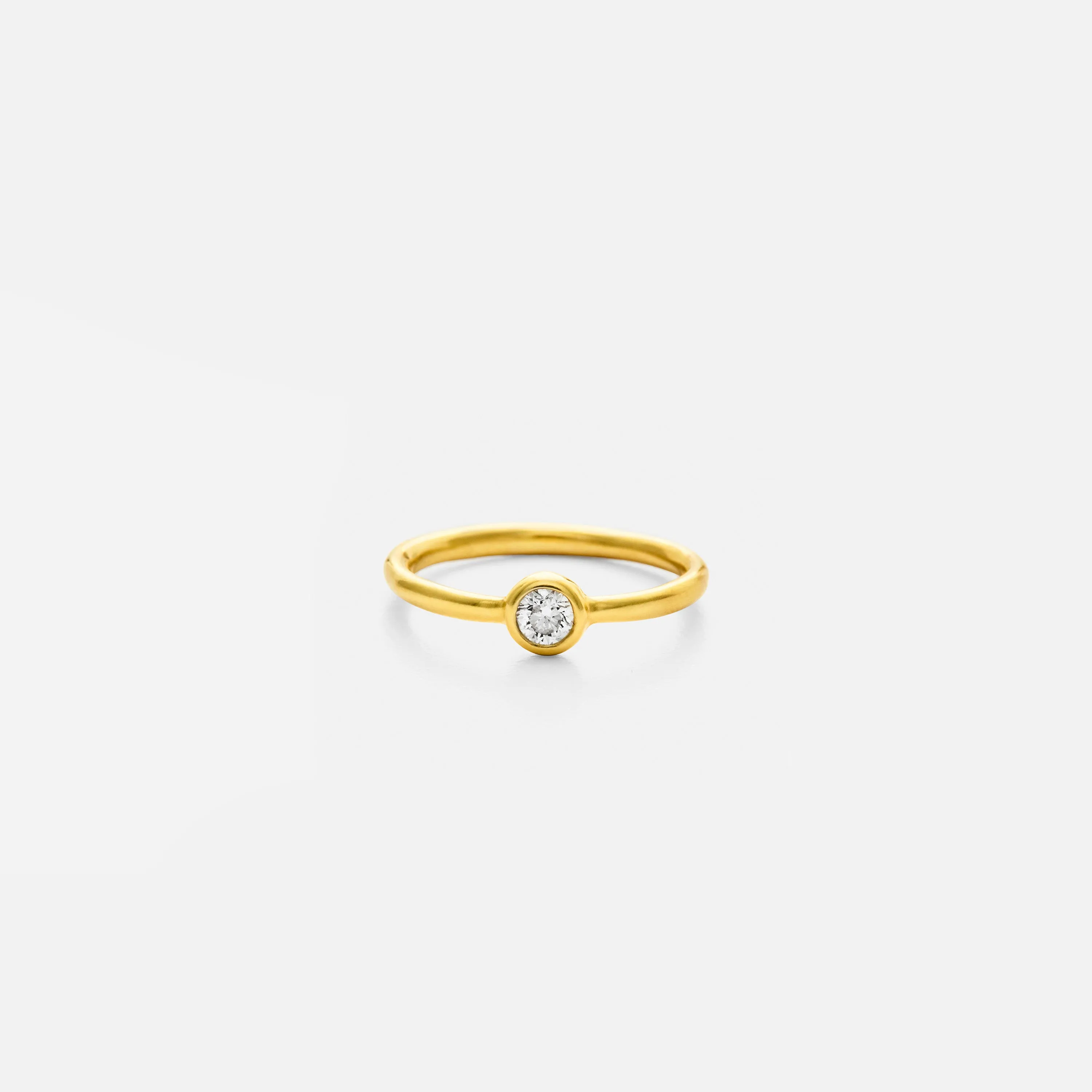 Lettie with Brilliant Diamond, 19K Gold