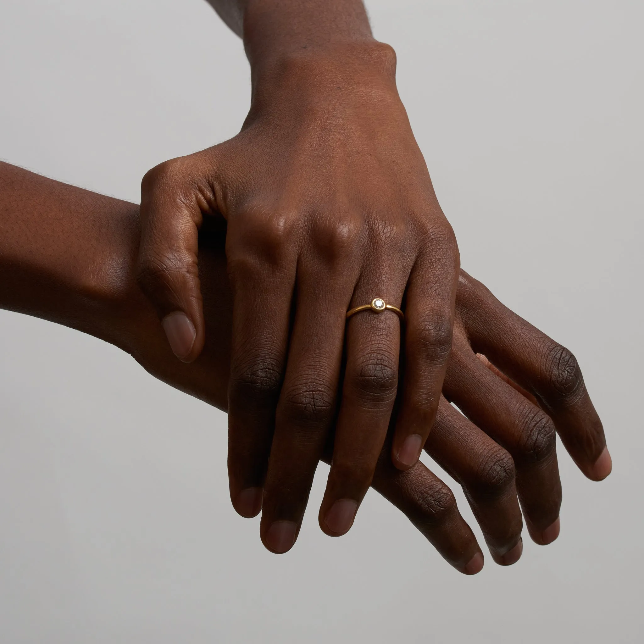 Lettie with Brilliant Diamond, 19K Gold