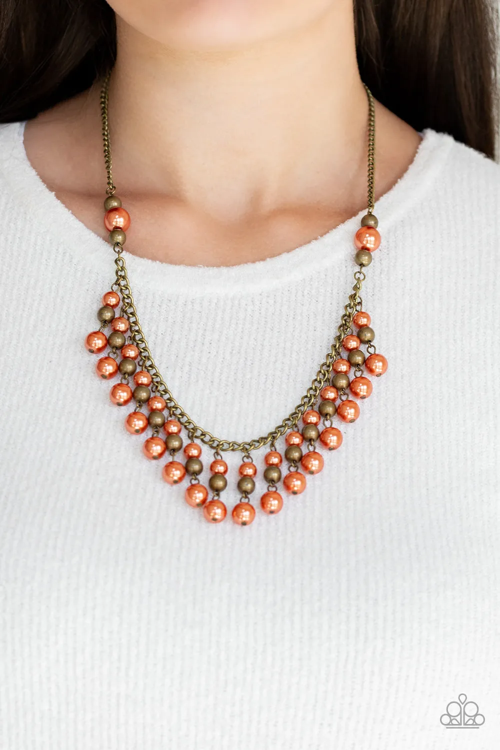 Location, Location, Location! Orange Necklace