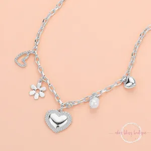 Love Blossoms - Silver Necklace