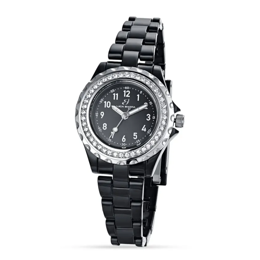 Luca Barra Ladies Watch In Black Polycarbonate With Black Dial