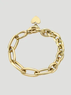 Luca Mixed Oval Paperclip Link Bracelet