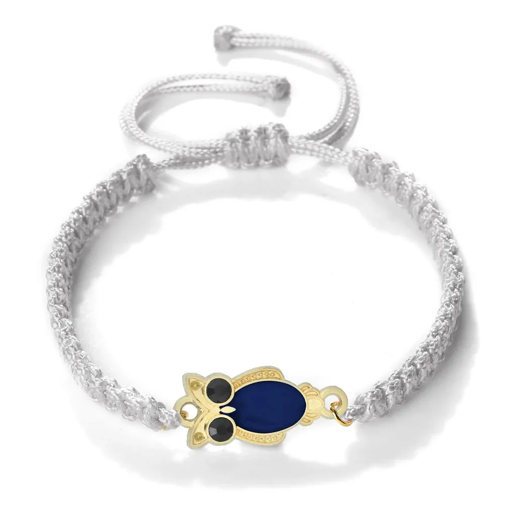 Lucky Charms Blue Color Owl Bracelets