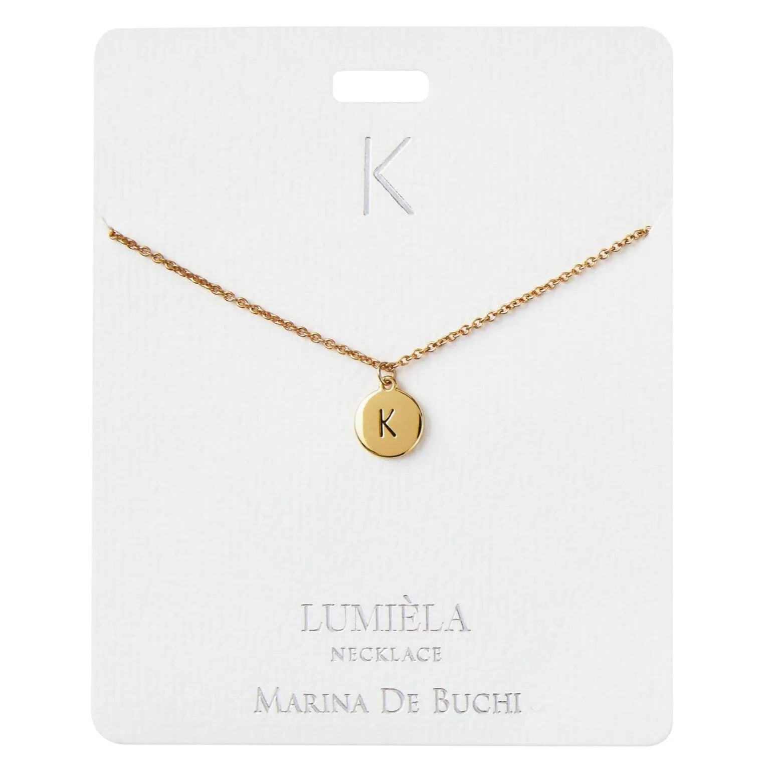 Lumiela Necklaces Initial Only