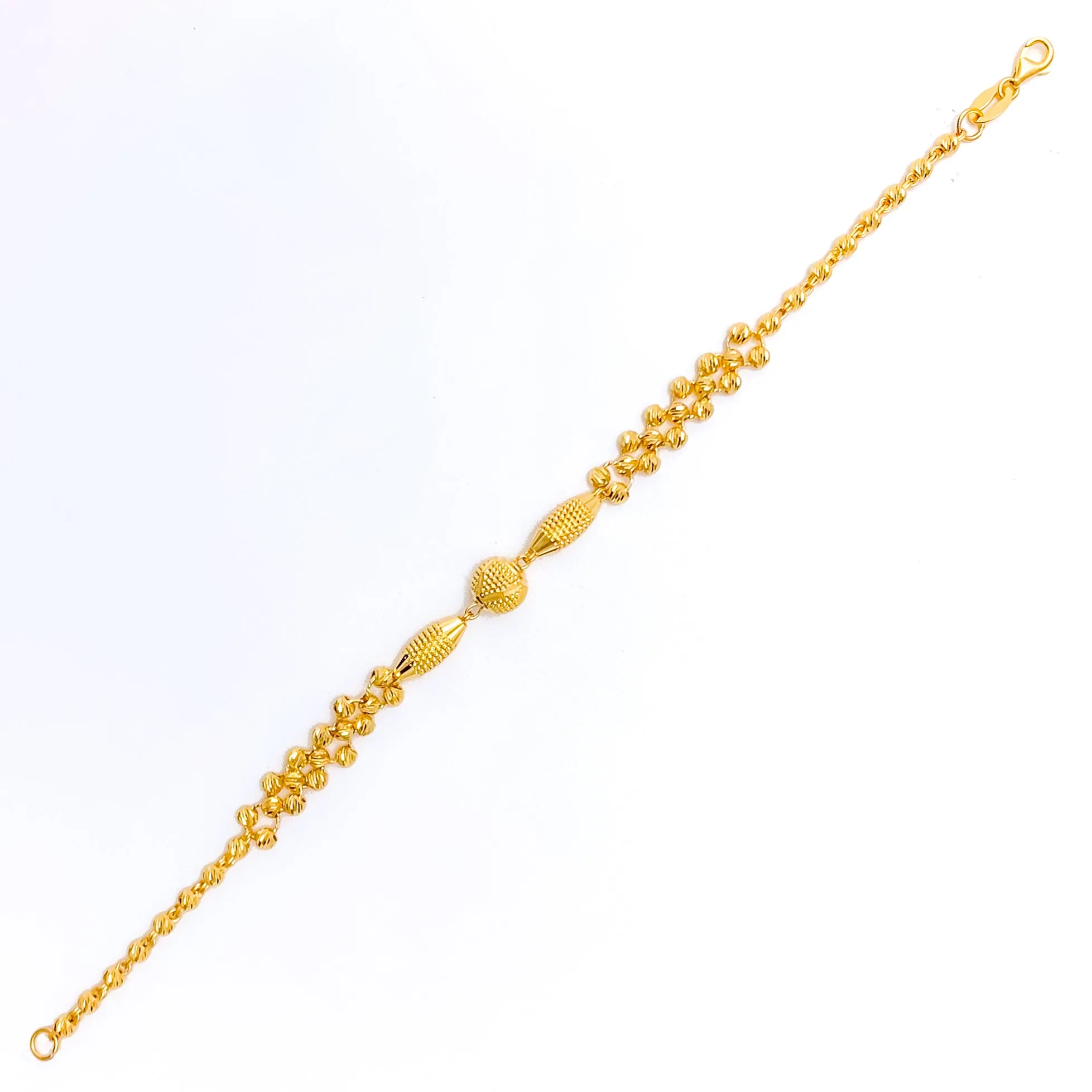 Lustrous Golden Elegant 22k Gold Bracelet