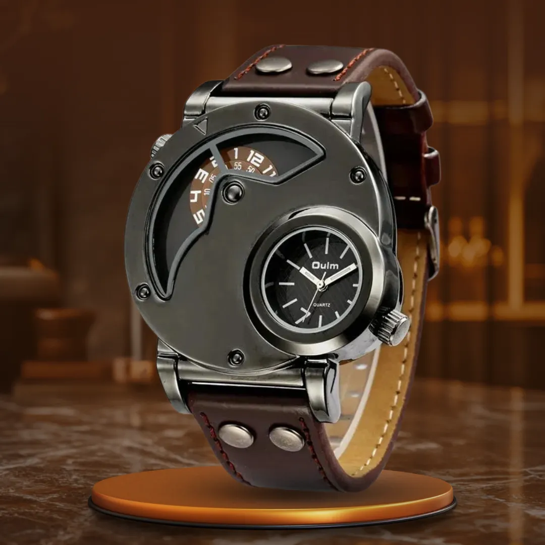 LUXURIOUS DUAL-TIME QUARTZ WATCH | Elegance Meets Precision