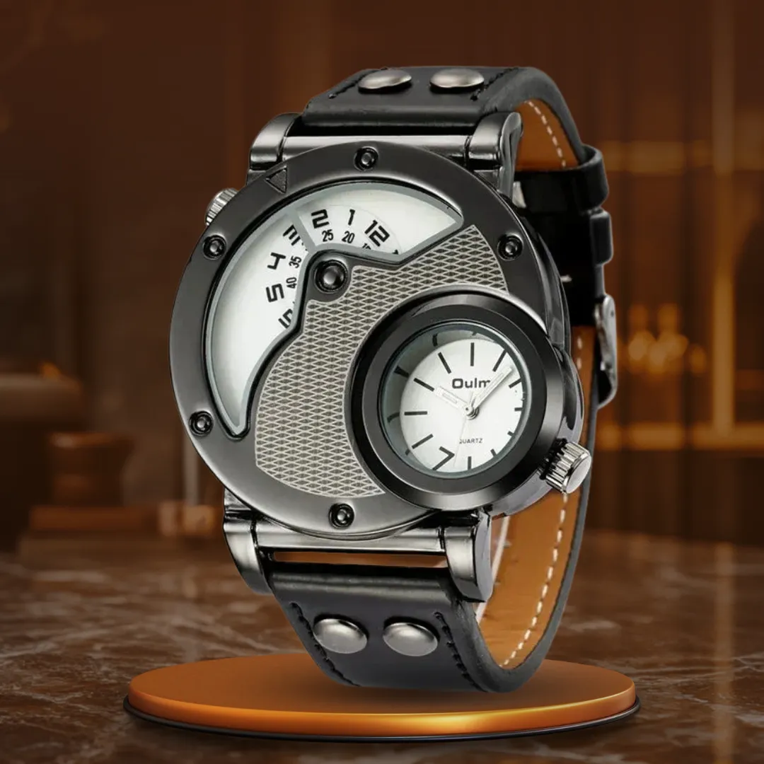 LUXURIOUS DUAL-TIME QUARTZ WATCH | Elegance Meets Precision