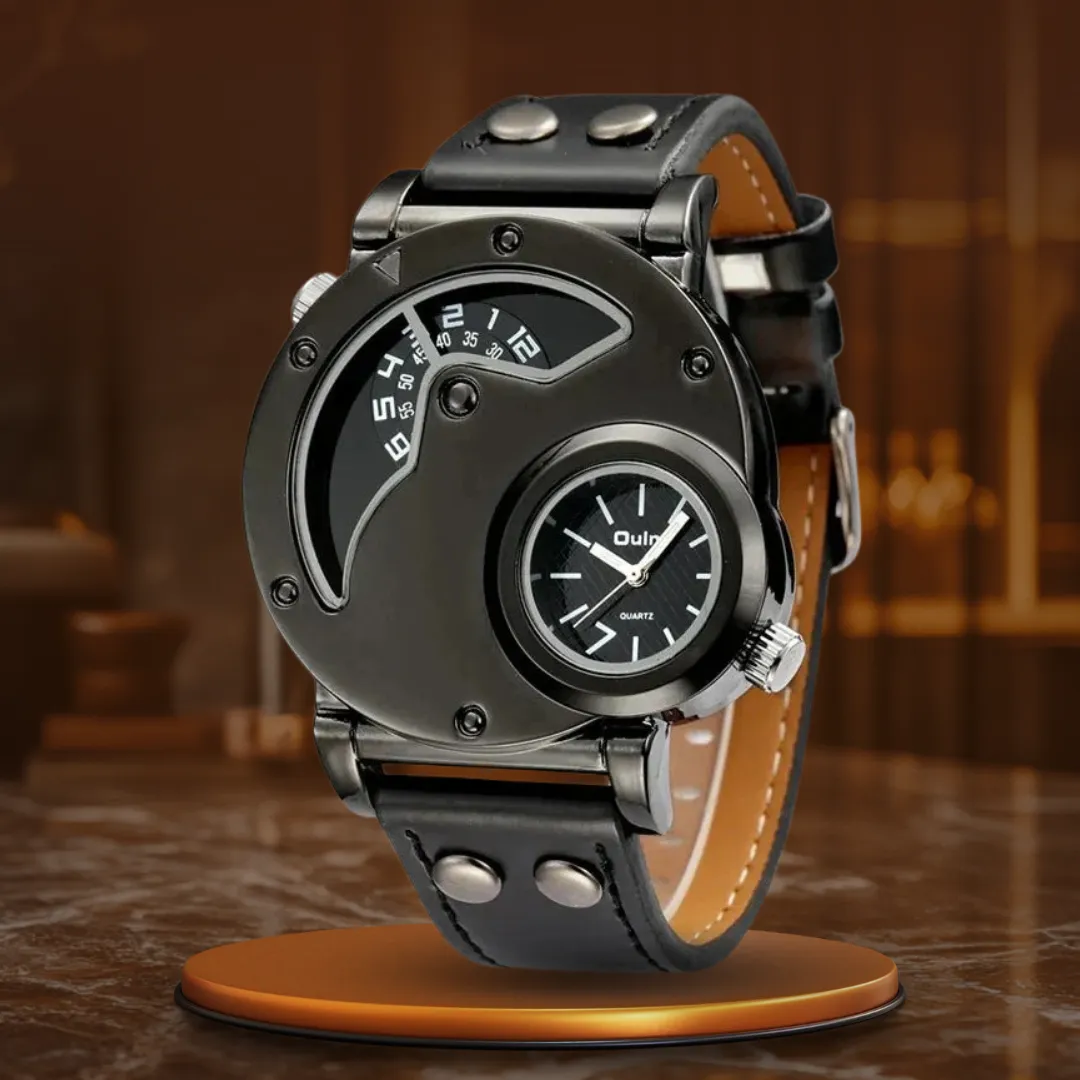 LUXURIOUS DUAL-TIME QUARTZ WATCH | Elegance Meets Precision