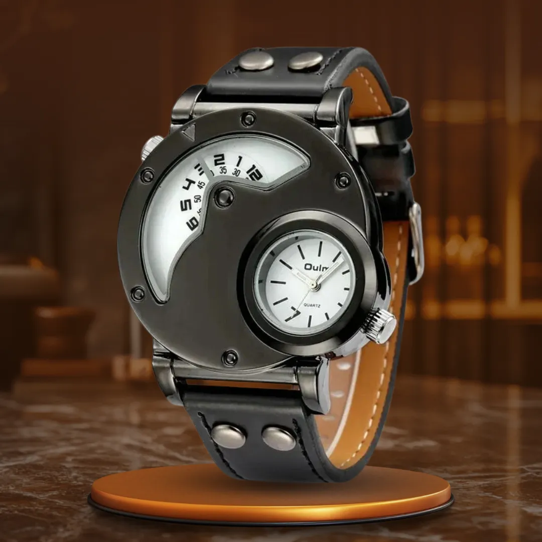 LUXURIOUS DUAL-TIME QUARTZ WATCH | Elegance Meets Precision