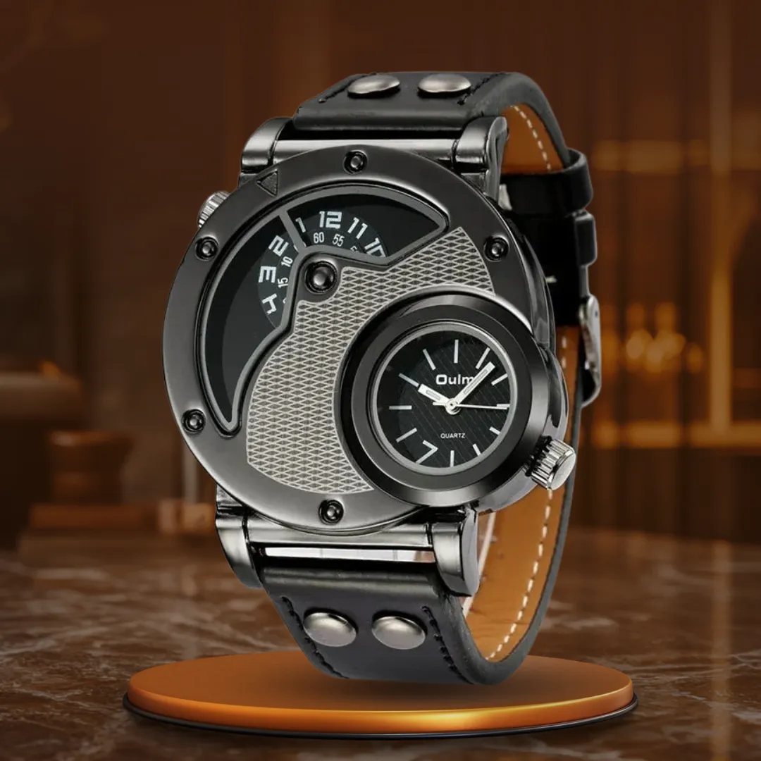 LUXURIOUS DUAL-TIME QUARTZ WATCH | Elegance Meets Precision