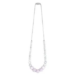 Madison Teething Necklace - Marble/Lilac