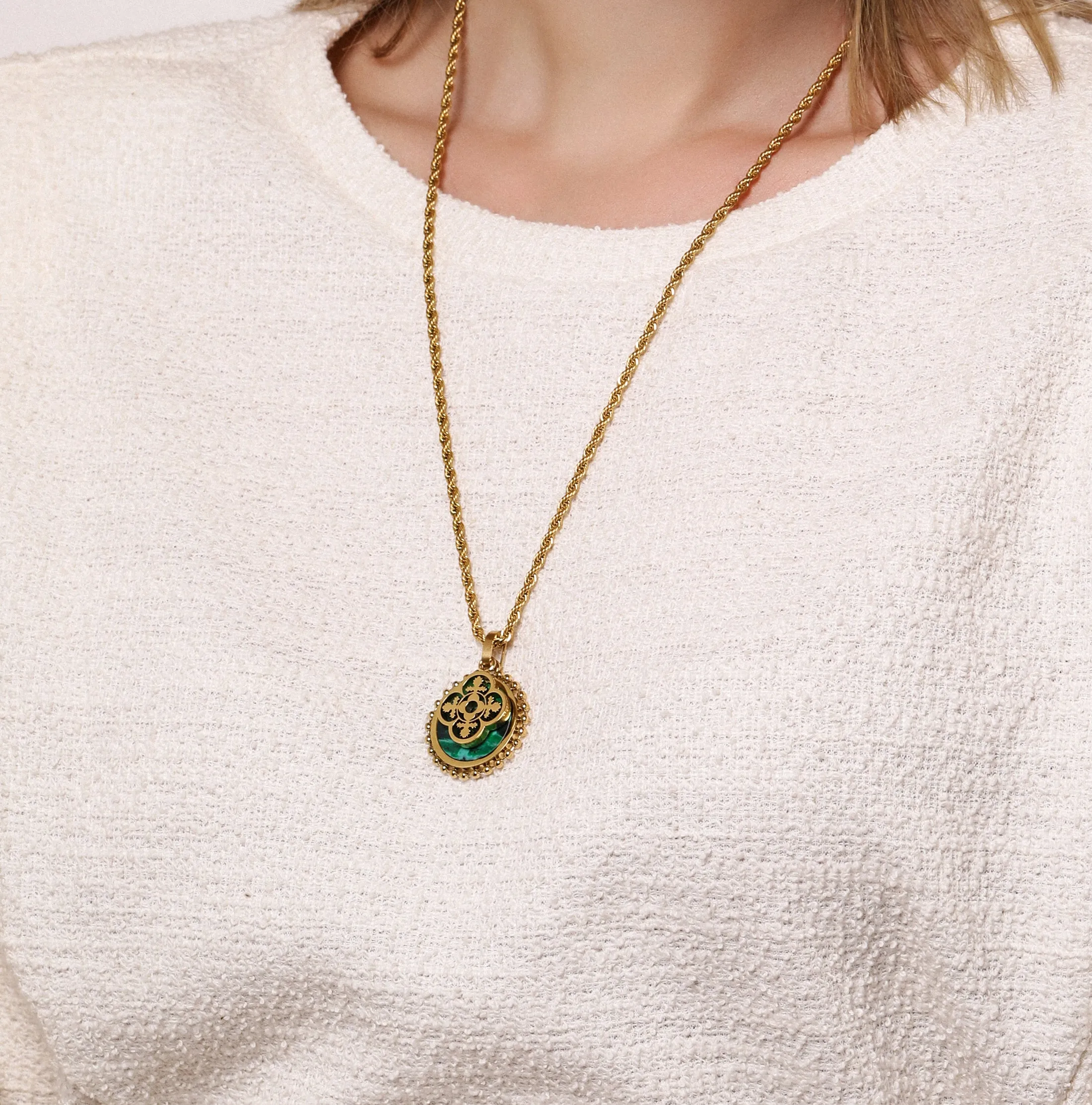 Malachite Stone Pendant