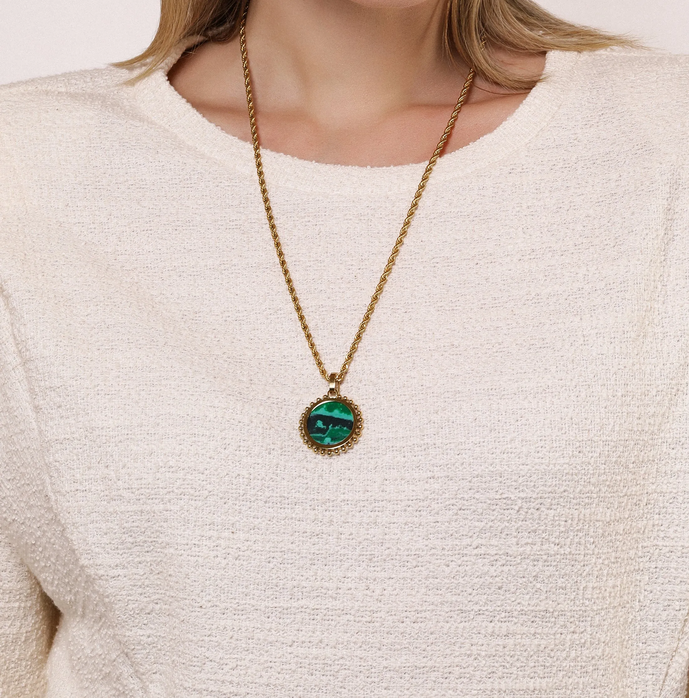 Malachite Stone Pendant