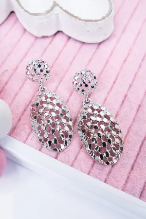 Manhattan Meetup Silvertone Earrings