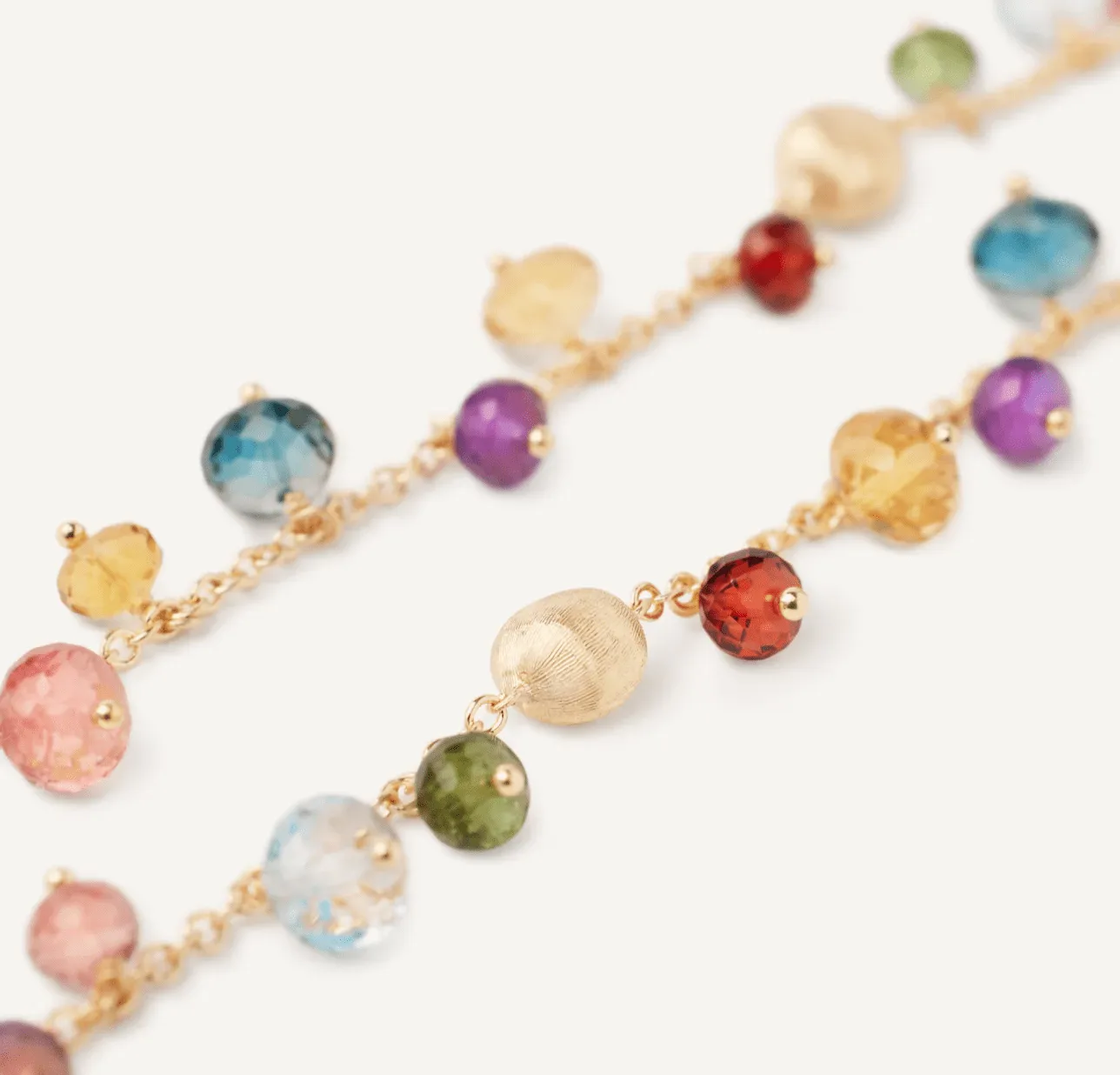 Marco Bicego 18K Yellow Gold Africa Mixed Gem Necklace