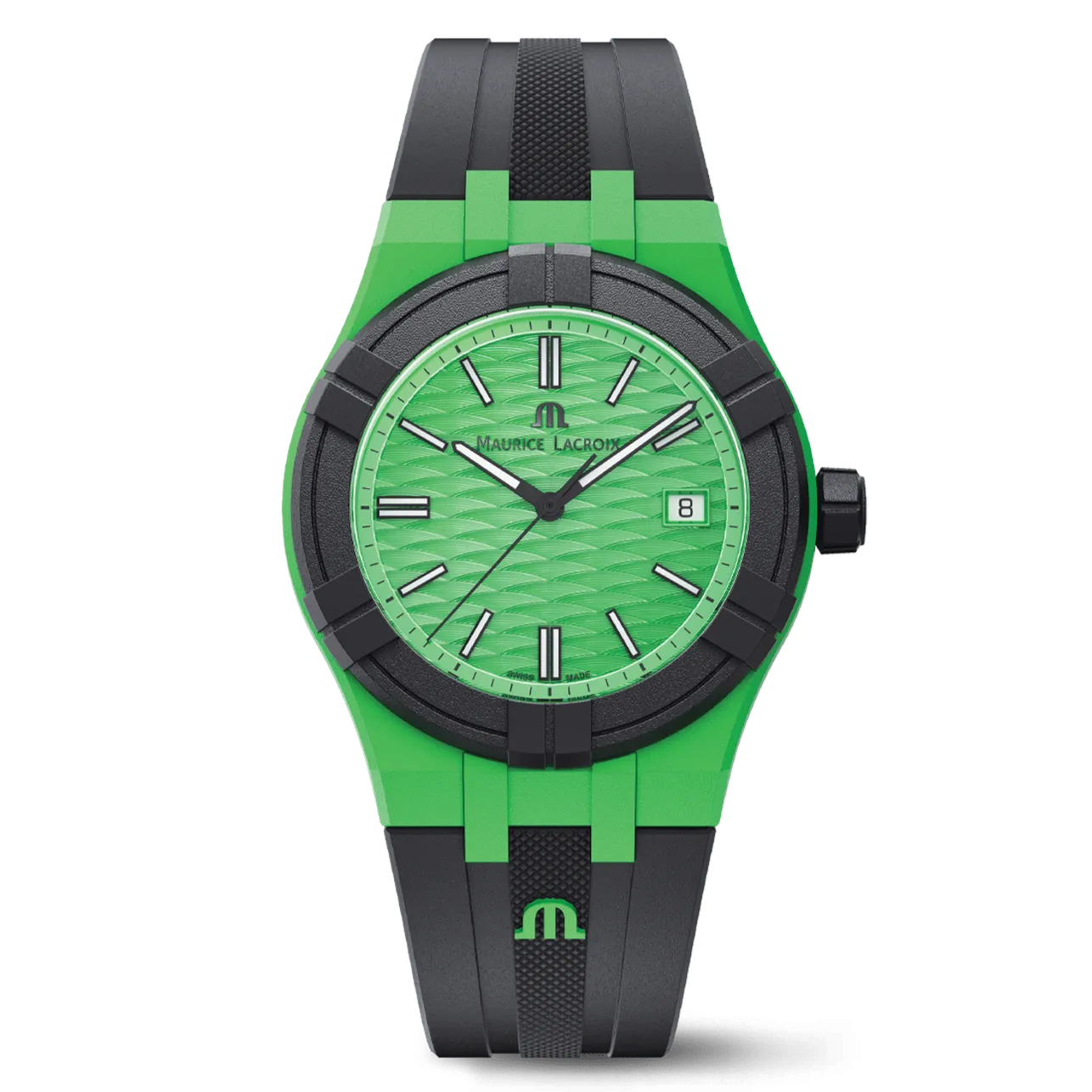 Maurice Lacroix Aikon Tide Quartz 40 mm Black & Green Watch