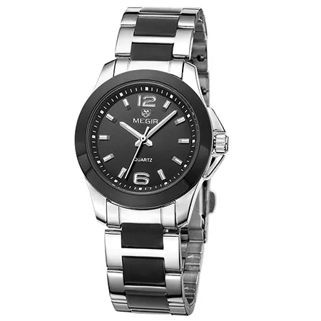 MEGIR Fashion Luxury Women's Watches Ladies Silver Gold Bracelet For Women Steel Quartz Wrist Watch Women relogio feminino saat