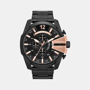 Men's Black Chronograph Stainless Steel Watch DZ4309
