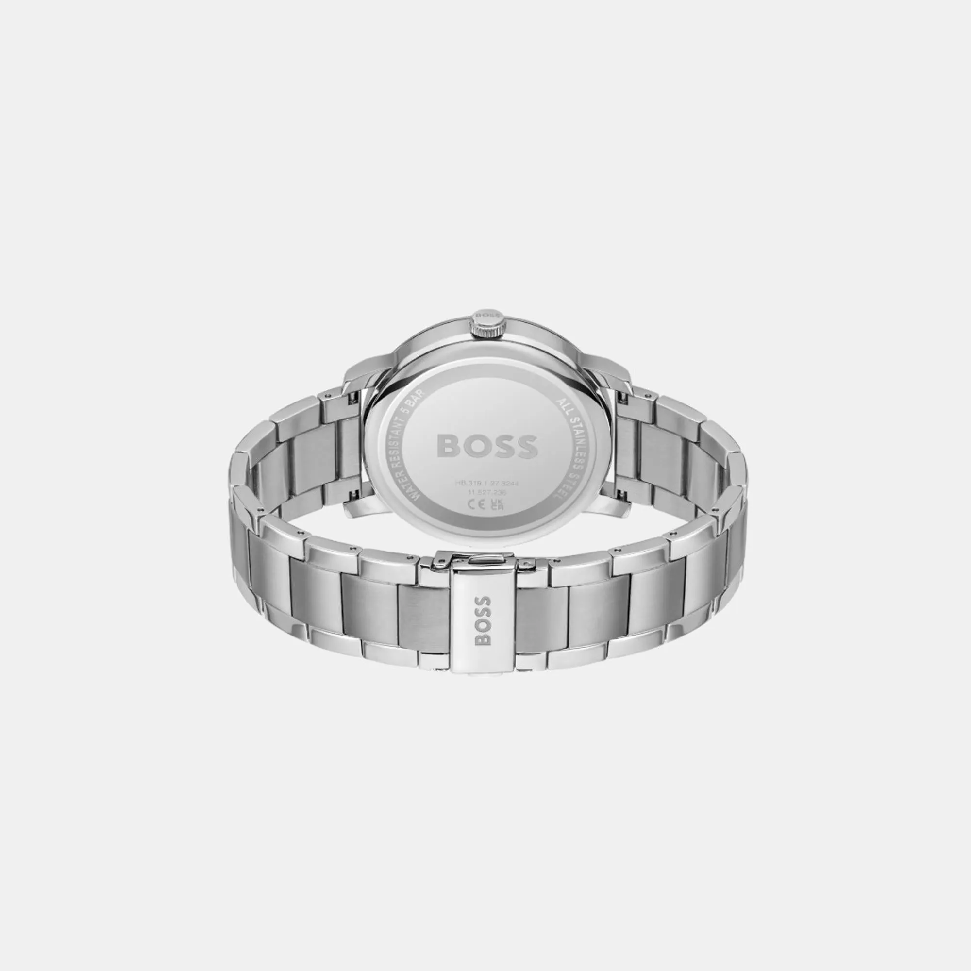 Men's Quartz Multi-Function Warm Grey Dial Stainless Steel Watch 1514127